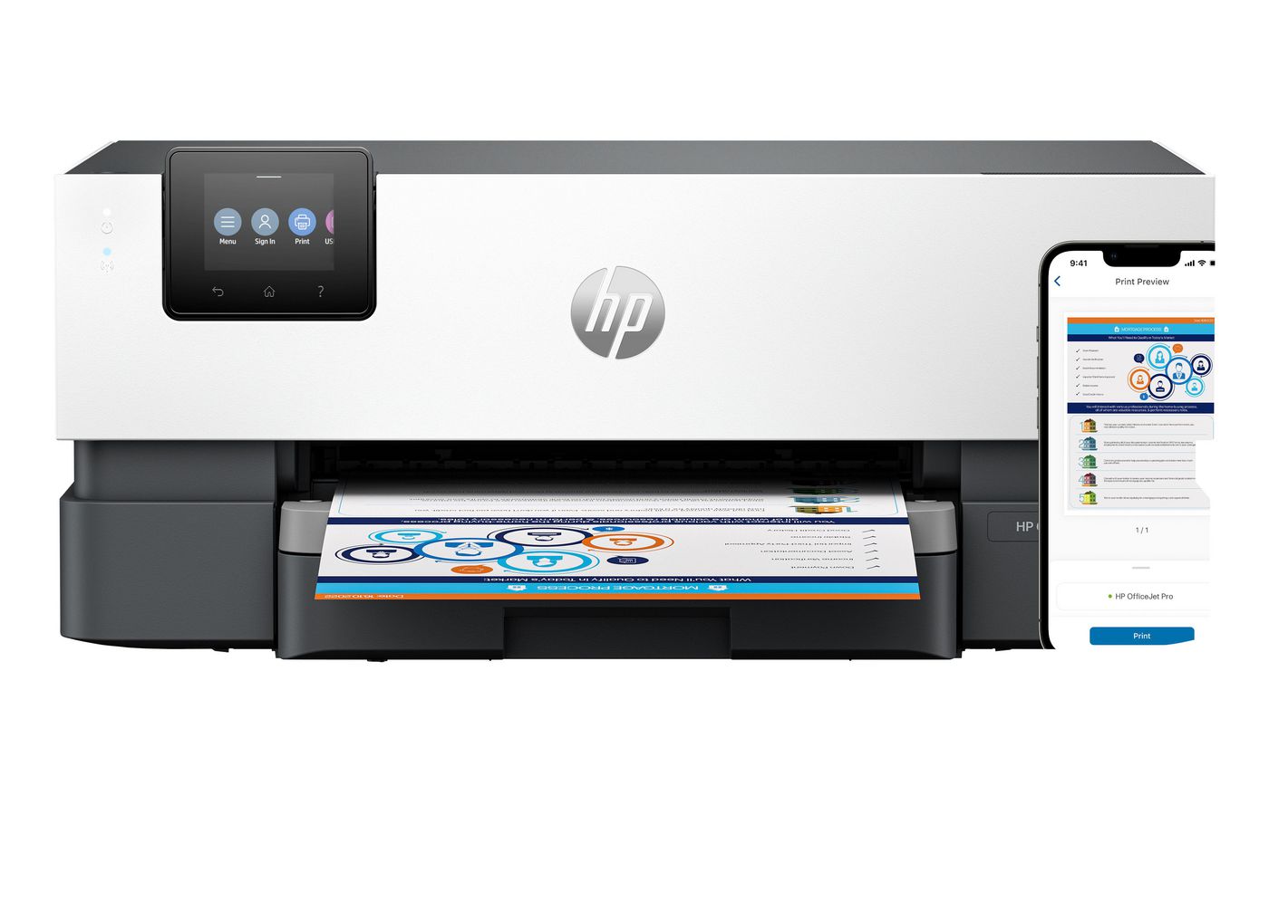 HP OfficeJet Pro 9110B – Desktopdrucker (A4/A3), Farbe, Duplex, WLAN