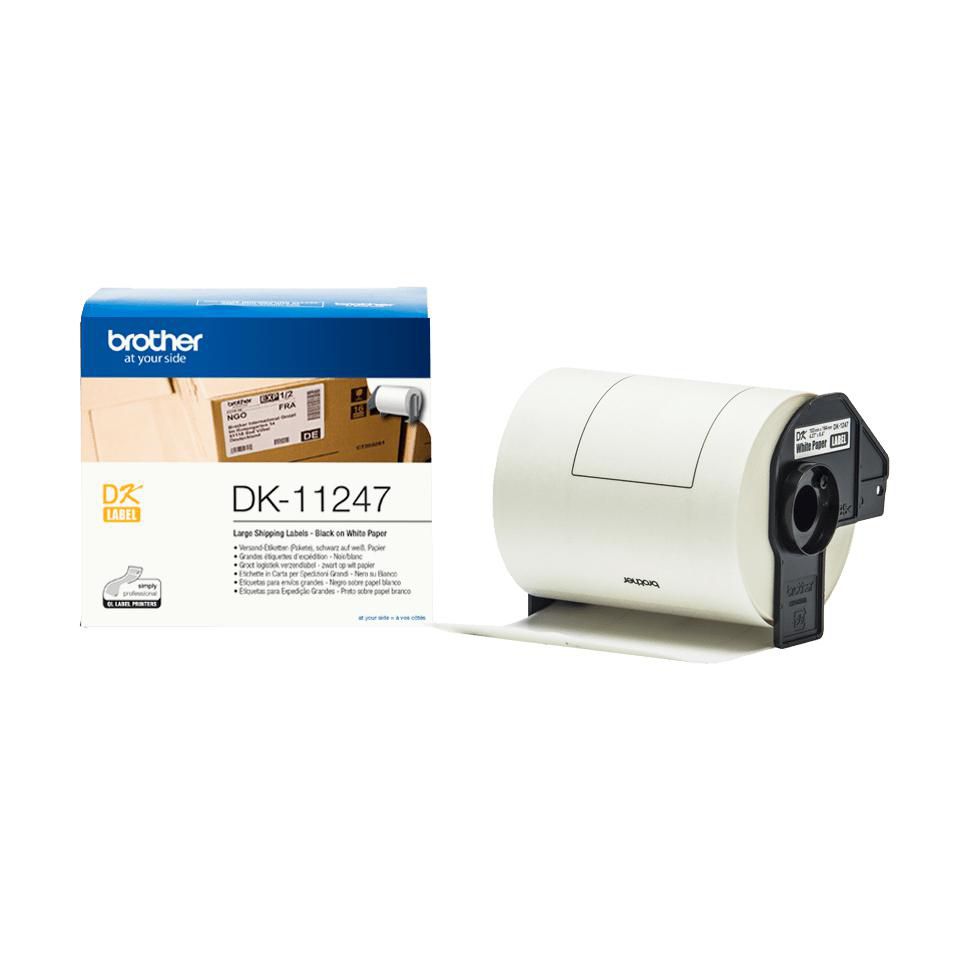 Brother DK-11247 – Etiketten (Rolle) 103 × 164 mm – Thermodirekt – 180 Etiketten/Rolle – für Brother QL-Serie