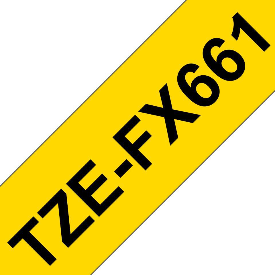 Brother Schriftband – 36 mm × 8 m, gelb, schwarz, TZe
