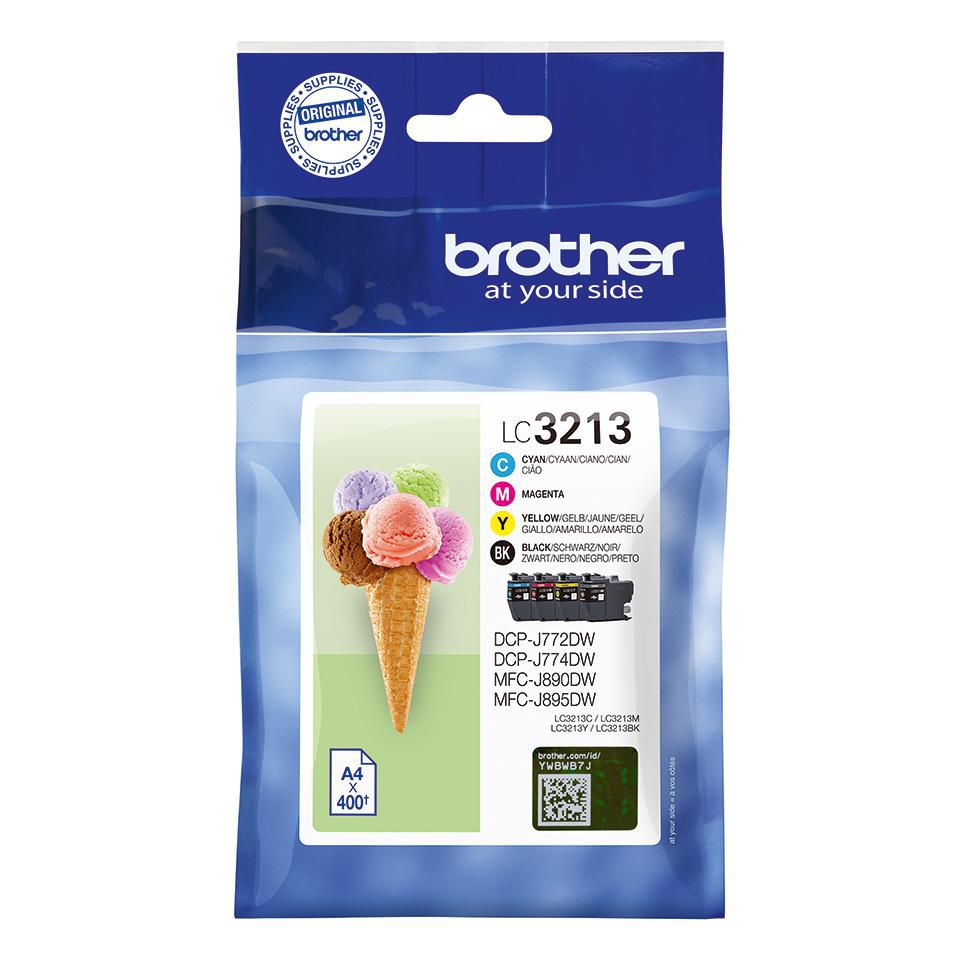 Brother LC3213VAL – 400 Seiten Reichweite, Farbset