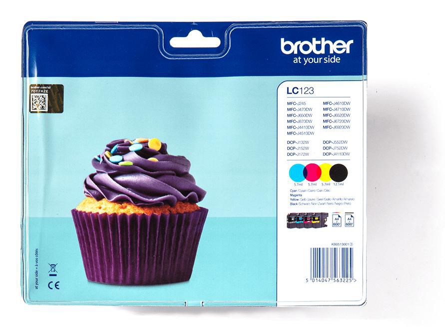 Brother Tintenpatronen-Multipack CMYK, 4×11 ml