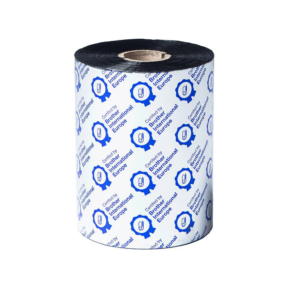 Brother Thermotransferband Wachs/Harz, Schwarz – 110 mm × 600 m – 6 Stk.