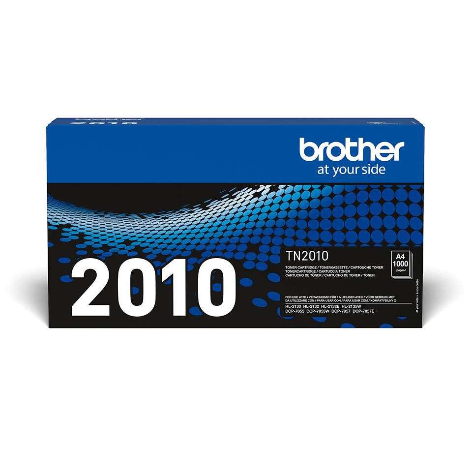 Brother TN-2010 Schwarz Toner – Original – 1'000 Seiten – für Brother DCP-7055/DCP-7055W/DCP-7057 u. a.