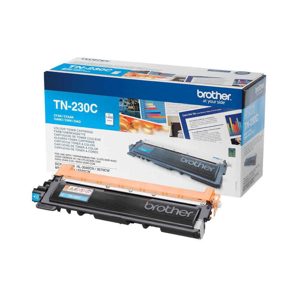 Brother Toner TN-230C – cyan, 1400 Seiten – für DCP-9010CN/MFC-9120CN/HL-3040CN und andere