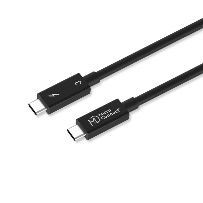 Microconnect USB-C-zu-USB-C-Thunderbolt-3-Kabel – 1 m, 20 Gbit/s, 240 W