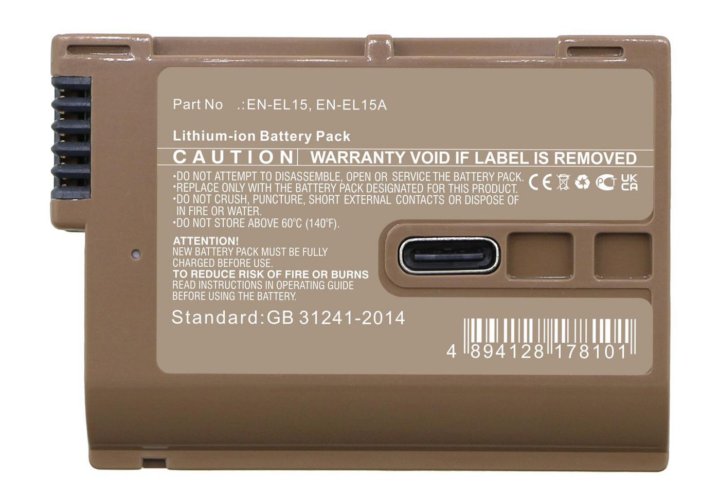 CoreParts Akku 2050 mAh (7,0 V, 14,35 Wh) – für Nikon EN-EL15, EN-EL15A, EN-EL15B und andere