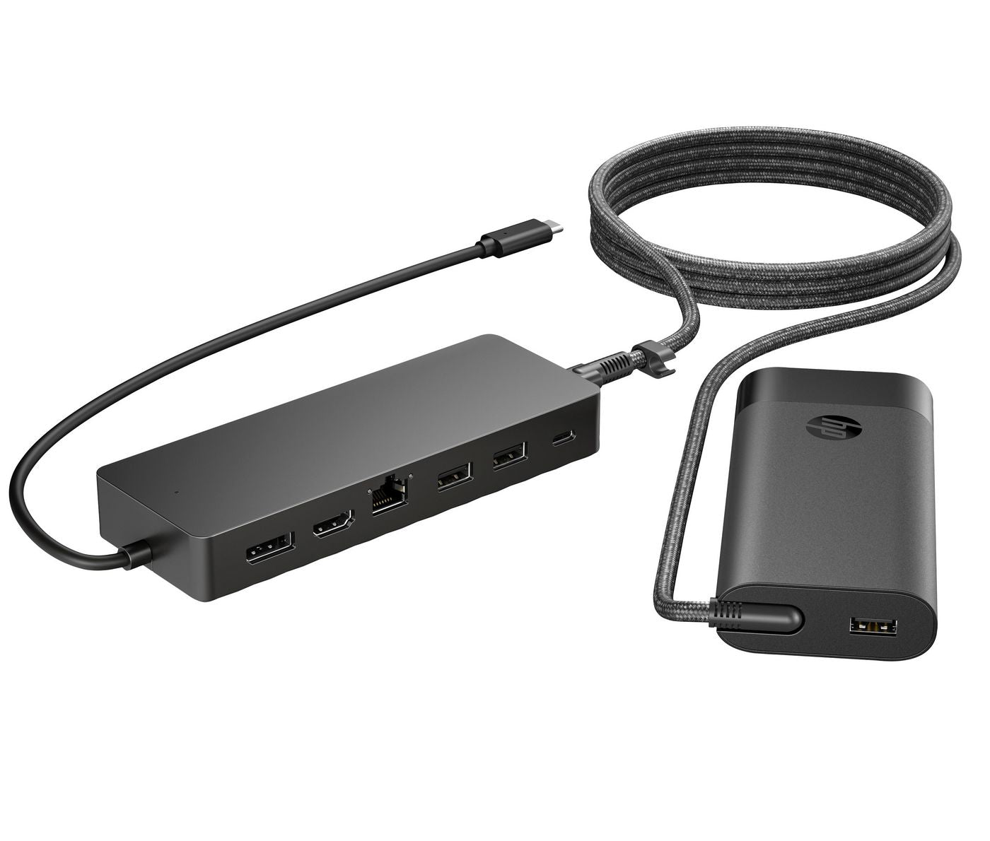 HP Multiport-Adapter – USB-C, 1× DP, 1× HDMI, 2× USB-A, 1× USB-C, 65 W PD