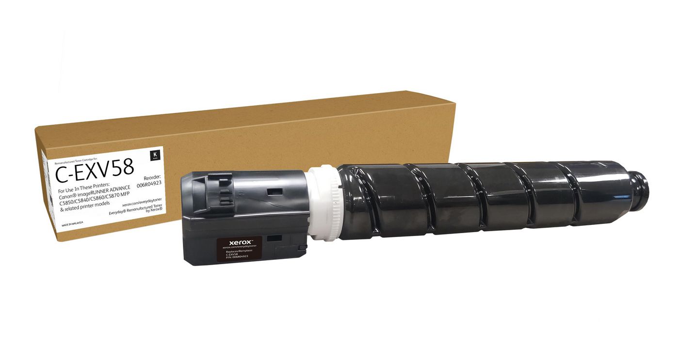 Xerox Canon – Toner C-Exv58 (3763C002Aa) – schwarz – für C-Exv58-kompatible Geräte
