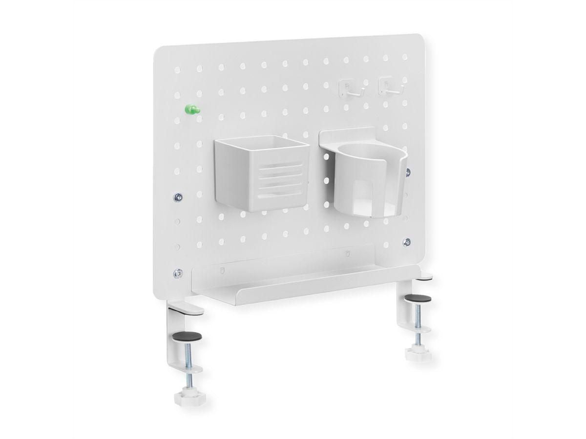 VALUE 17.99.0098 Ablageschale – weiss, Kunststoff/Stahl, B 420 × H 477 × T 99 mm