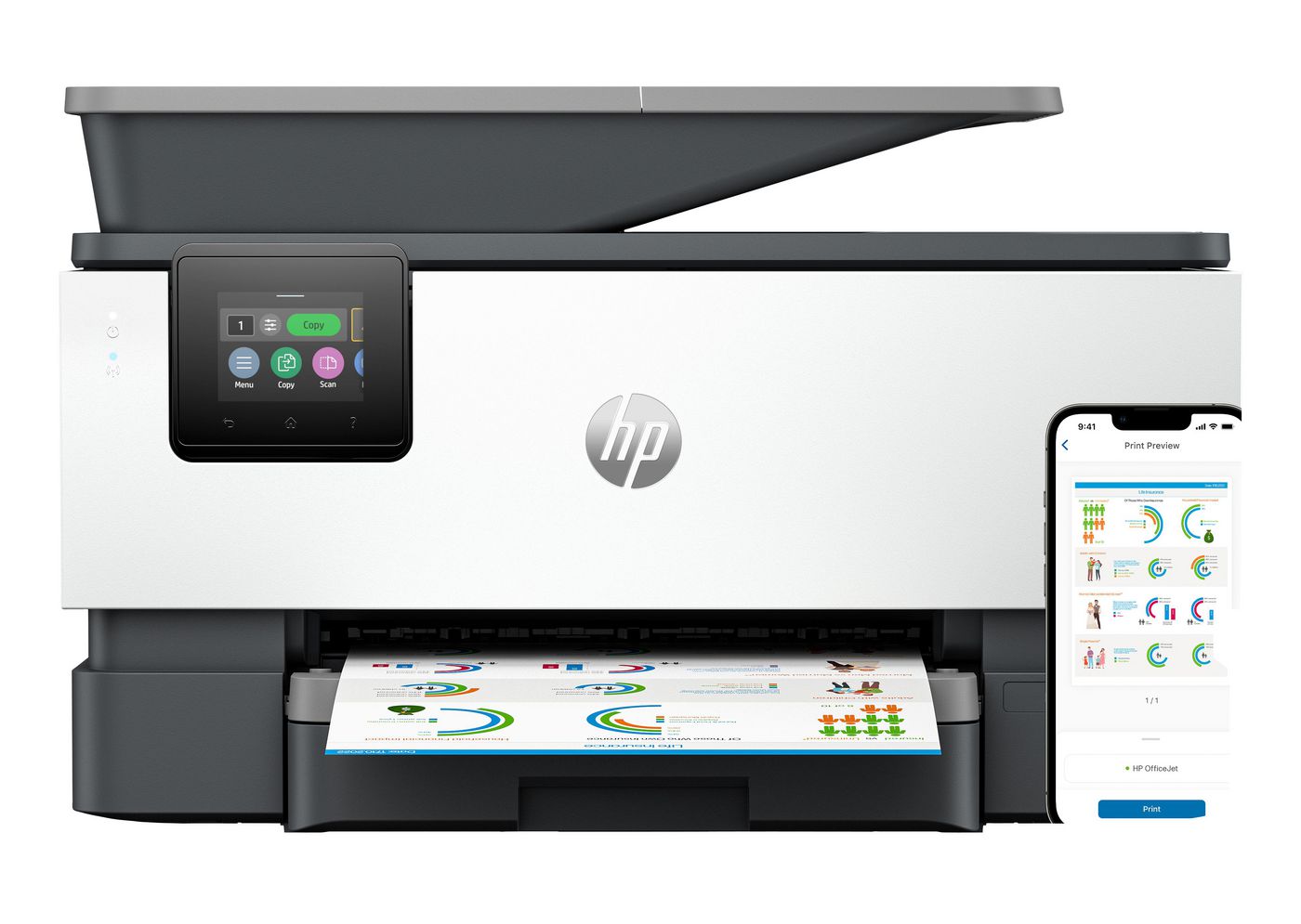 HP OFFICEJET PRO 9120E – Farbiger Tintenstrahl-MFP A4, 3-in-1