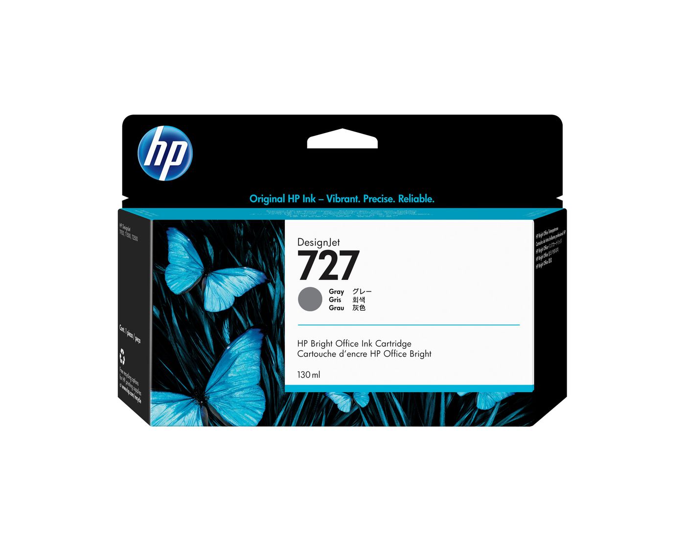 HP Tintenpatrone 727, Grau, 130 ml