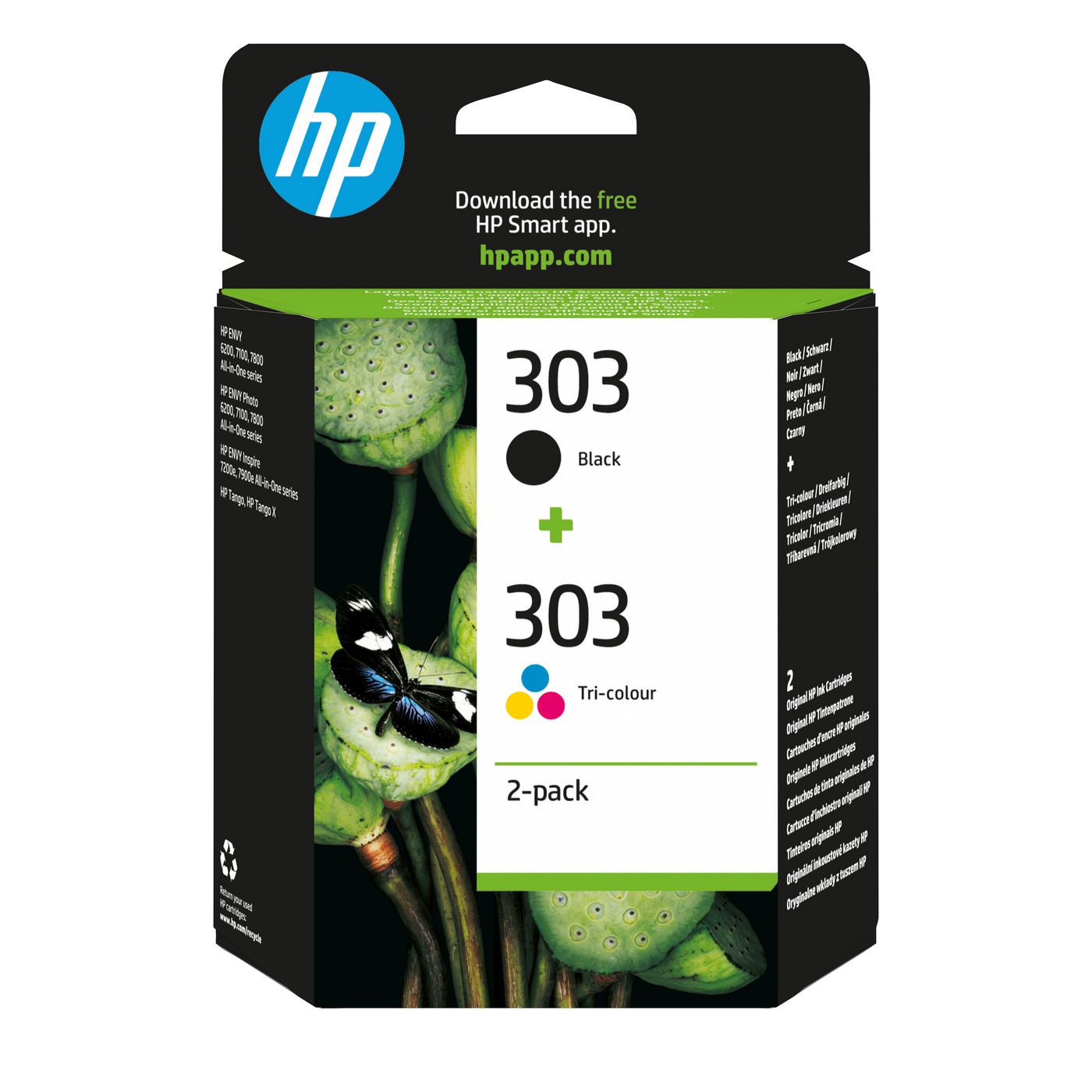HP Tintenpatronen-Multipack 303, 2er-Pack – für Tintenstrahldrucker