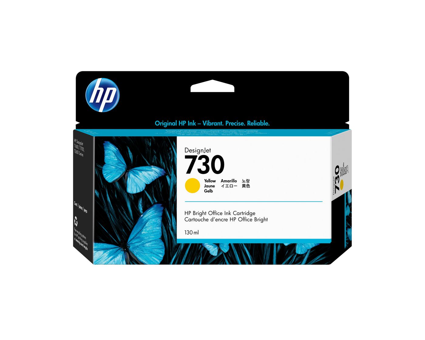 HP Tintenpatrone 730, Gelb, 130 ml