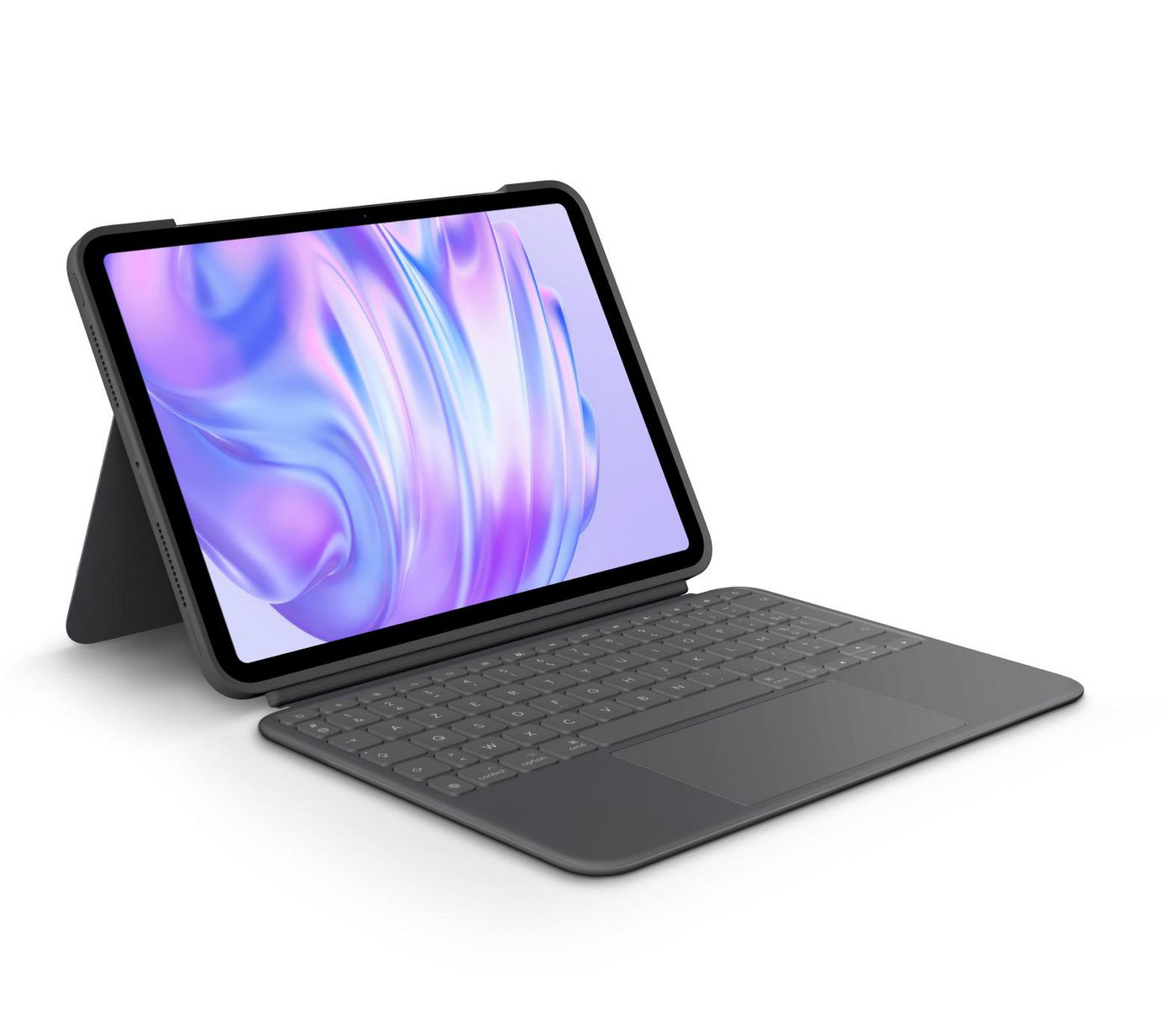 Logitech Combo Touch – Tastatur, FR-Layout (FR), mit Touchpad, Graphit – für iPadOS