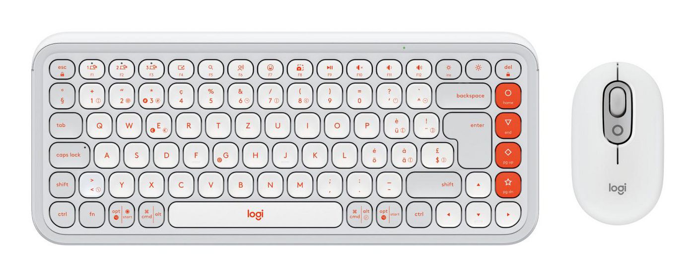 Logitech Pop Icon – Tastatur, kabellos (Bluetooth), CH-Layout (DE-CH) – für Windows, macOS & Android u. a.