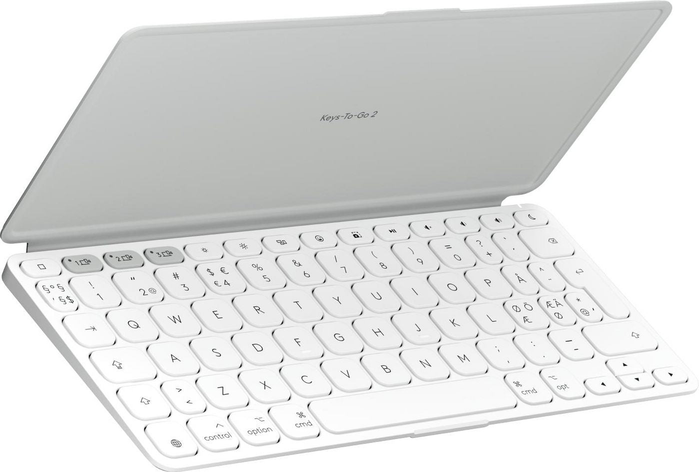 Logitech Keys-To-Go 2 – Tastatur, kabellos (Bluetooth), Weiss – für Windows, macOS & Android u. a.