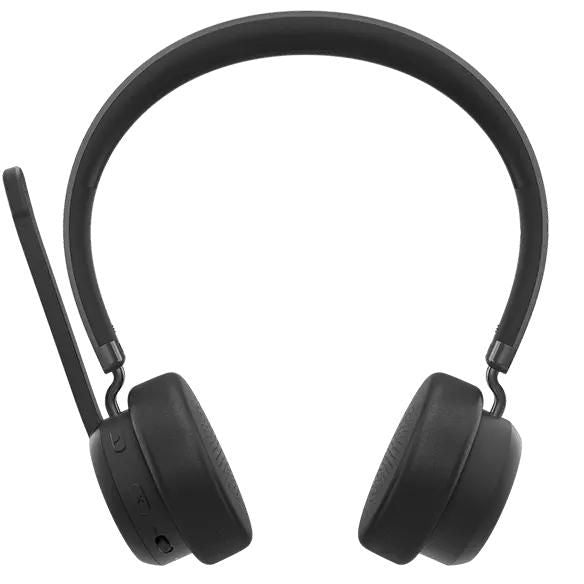 Lenovo Duo Headset – Over-Ear – Bluetooth 5.3, klappbares Boom-Mikrofon – Schwarz – bis 31 h