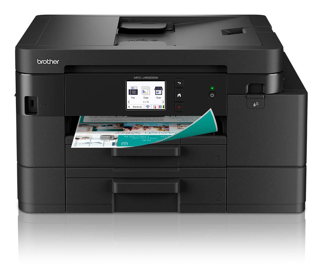 Brother MFC-J4550DW – Farbiges Tintenstrahl-MFP A4, 4-in-1 – USB/LAN/WLAN – Duplex, ADF – 20 ppm S/W