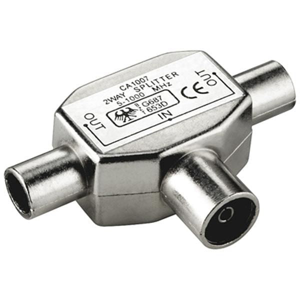 VALUE Koaxialadapter 1 auf 2