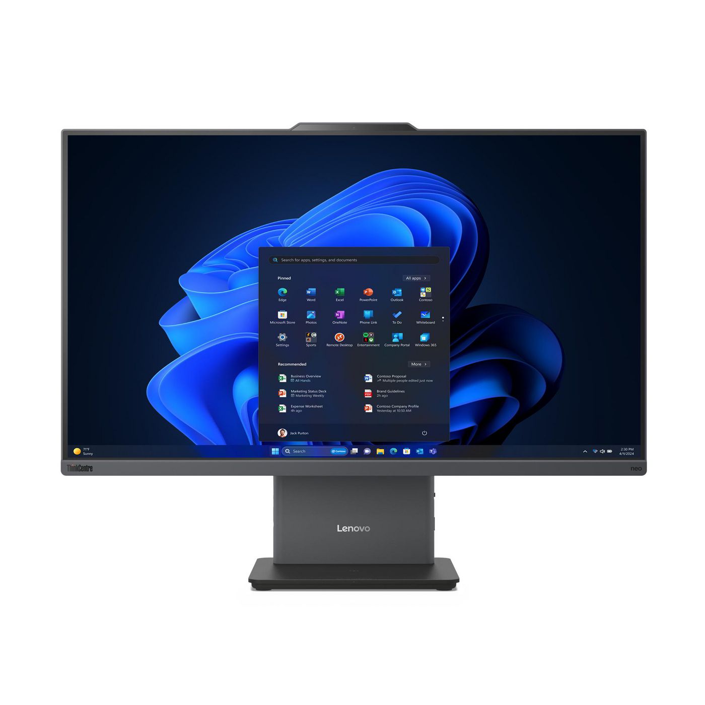 Lenovo All-in-One – 27" Full HD, Intel Core i3-1315U, 16 GB RAM, 512 GB SSD, Windows 11 Pro