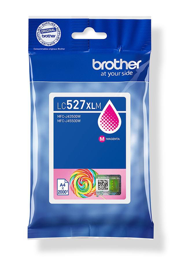 Brother LC527XLM Magenta Tintenpatrone (Original) – 2'000 Seiten – für Brother MFC-J4350DW/4550DW