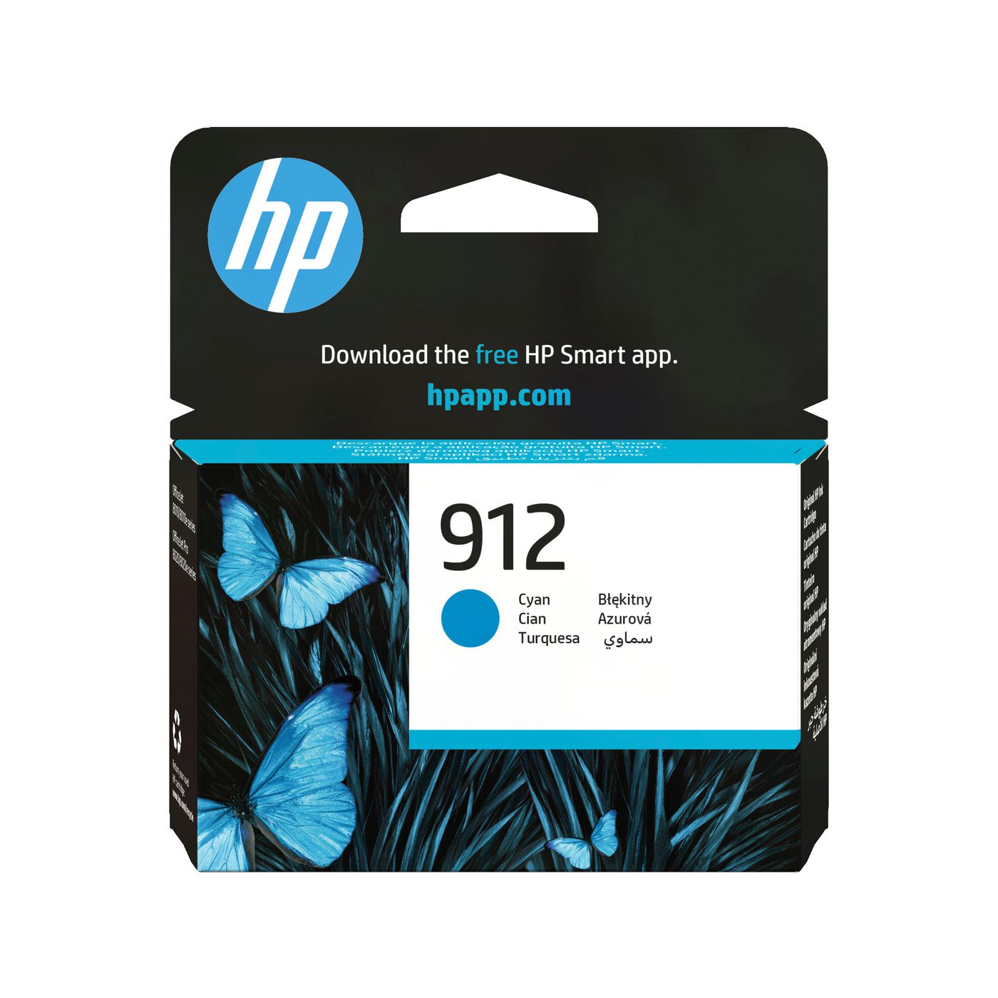 HP 912 Cyan Tintenpatrone (Original) – 315 Seiten – für HP OfficeJet 8010e/8012/8014…