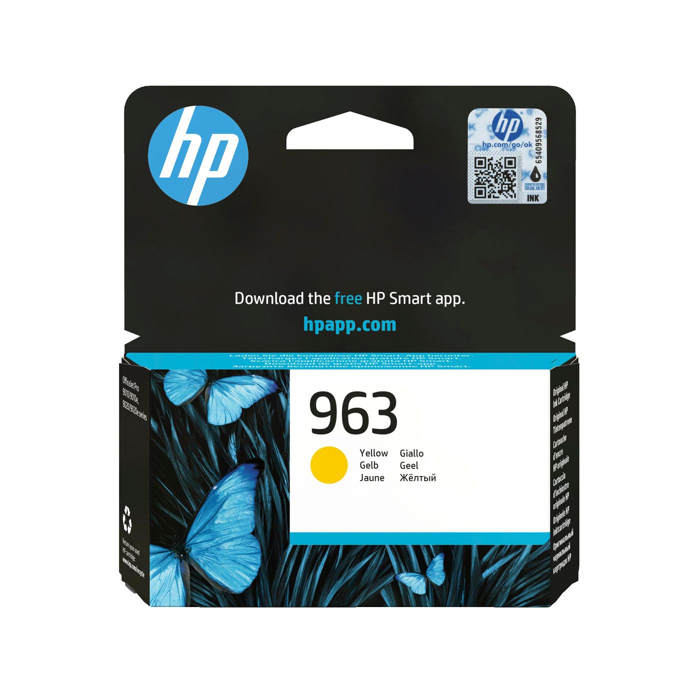HP Tintenpatrone 963, Gelb, 700 Seiten – für 963