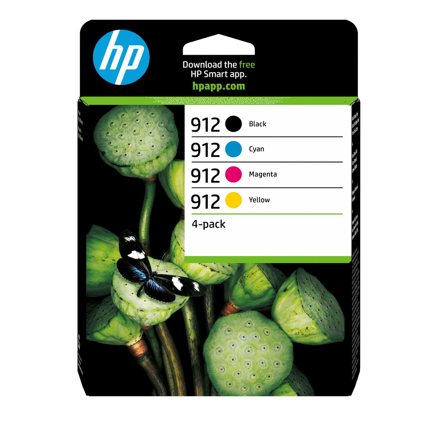 HP 912 Tintenpatronen-Multipack, Schwarz/Cyan/Magenta/Gelb (Original)