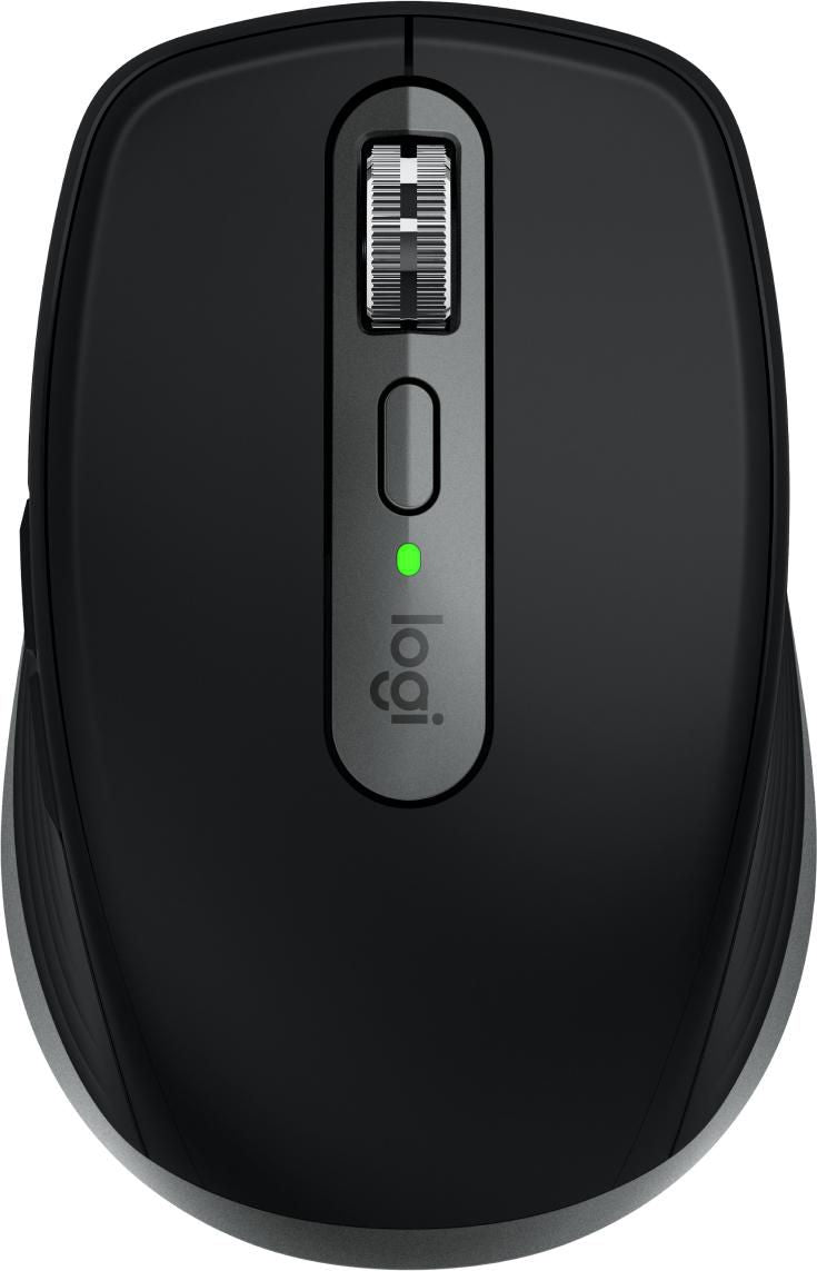 Logitech MX Anywhere 3S für Mac Mobile Maus – kabellos, aus recyceltem Kunststoff, schwarz/graphit