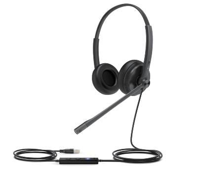 Yealink UH34 SE Office-Headset – On-Ear, Stereo, Kabel, 3,5 mm Klinke + USB-A, Schwarz
