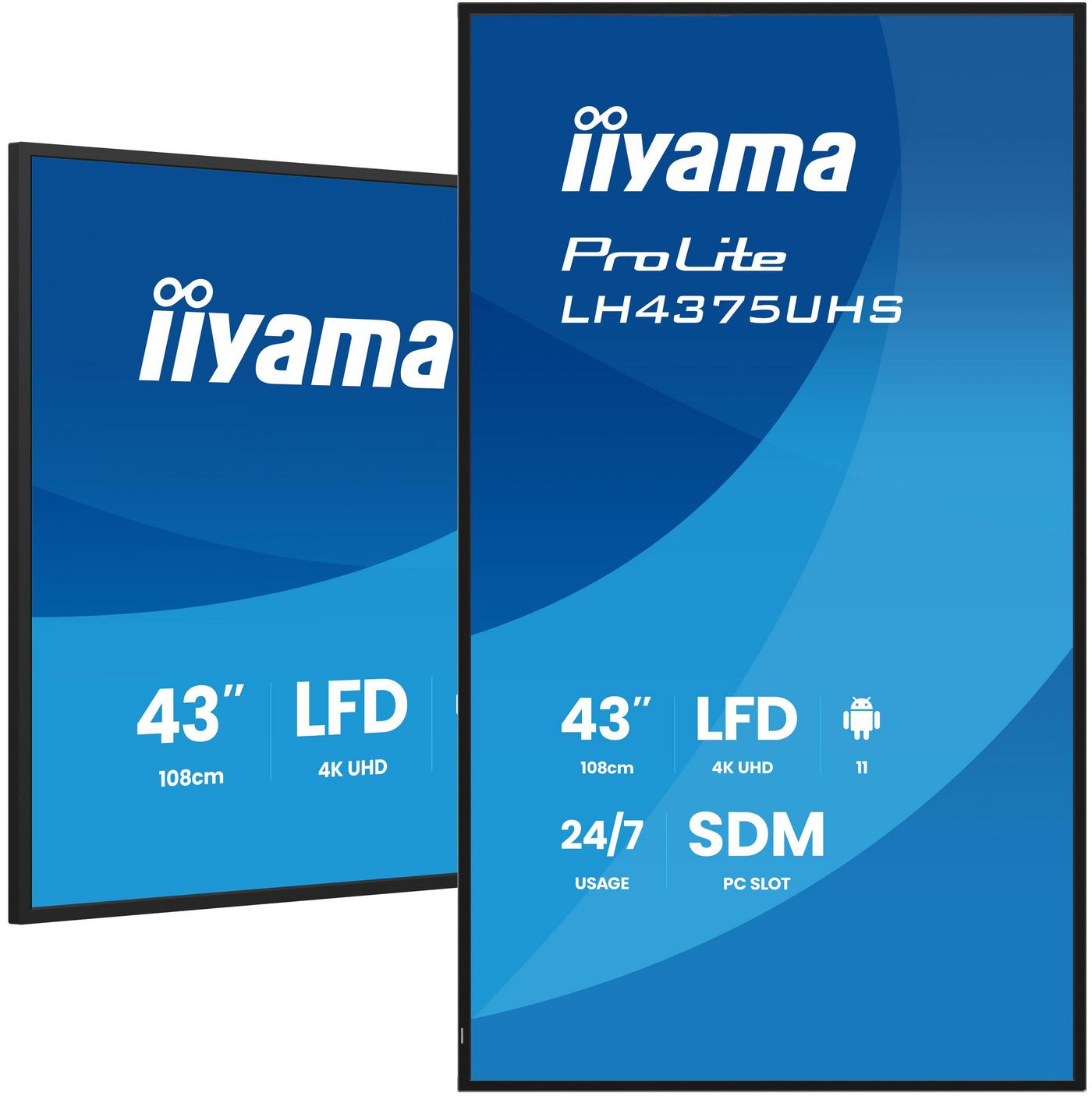 iiyama ProLite LH4375UHS-B2AG – Signage-Display, 42,5", Ultra HD 4K, 500 cd/m², IPS, 16:9