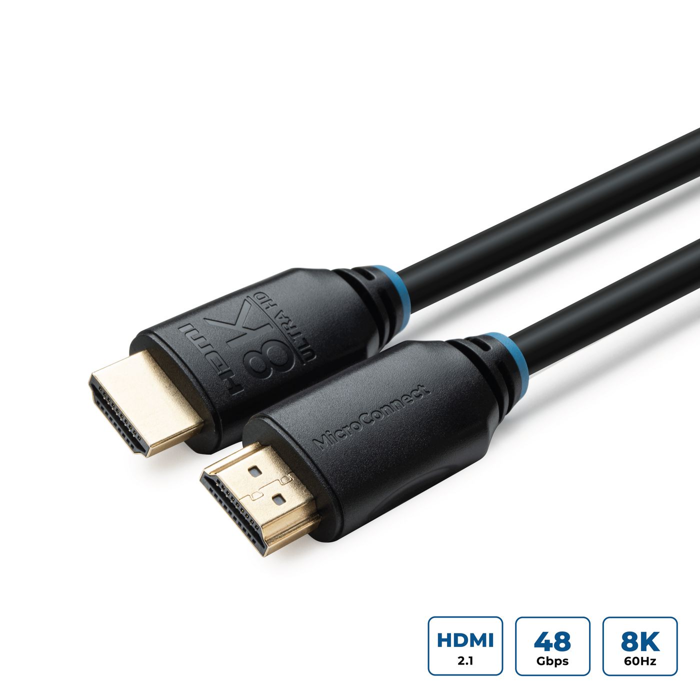 MicroConnect HDMI-Kabel – Schwarz, HDMI 2.1, 7,5 m