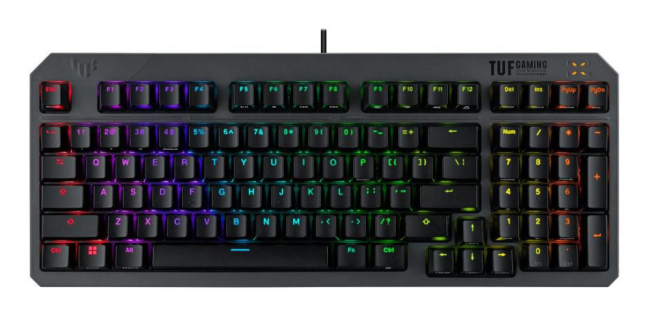 ASUS TUF Gaming K3 Gen II – Gaming-Tastatur 96% – Optomechanisch – Kabelgebunden, USB-A – QWERTY (FR) – RGB
