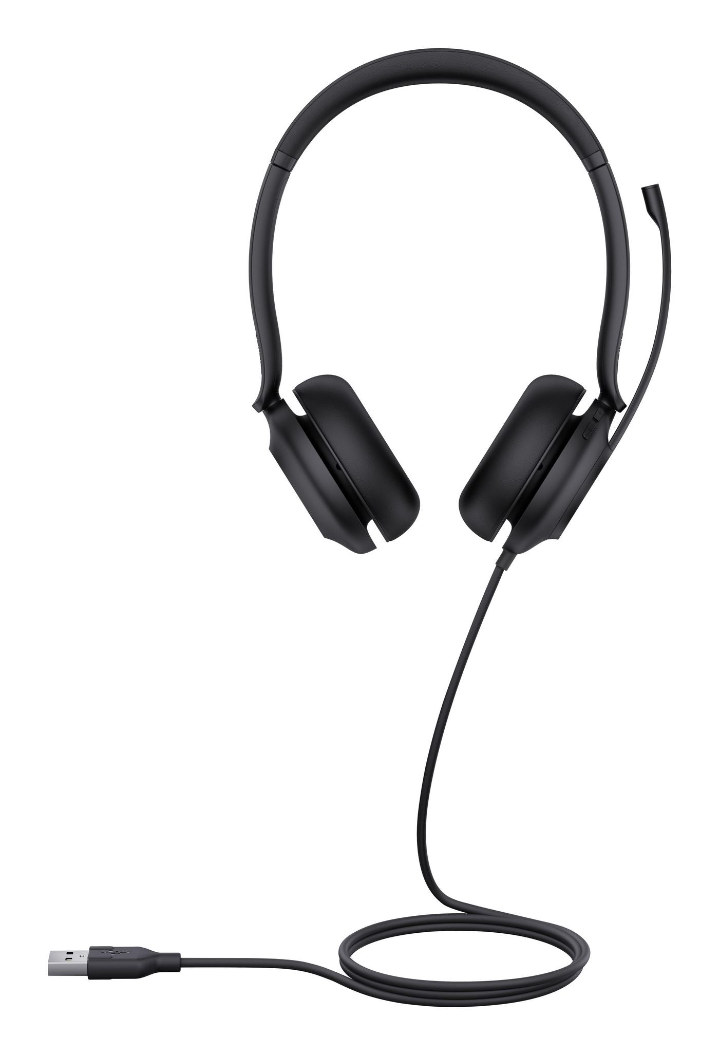 Yealink UH35 Gerätespezifisches Headset – Over-Ear, Stereo, Kabel, USB-A, für T41S, T42S, T46S und andere, Schwarz