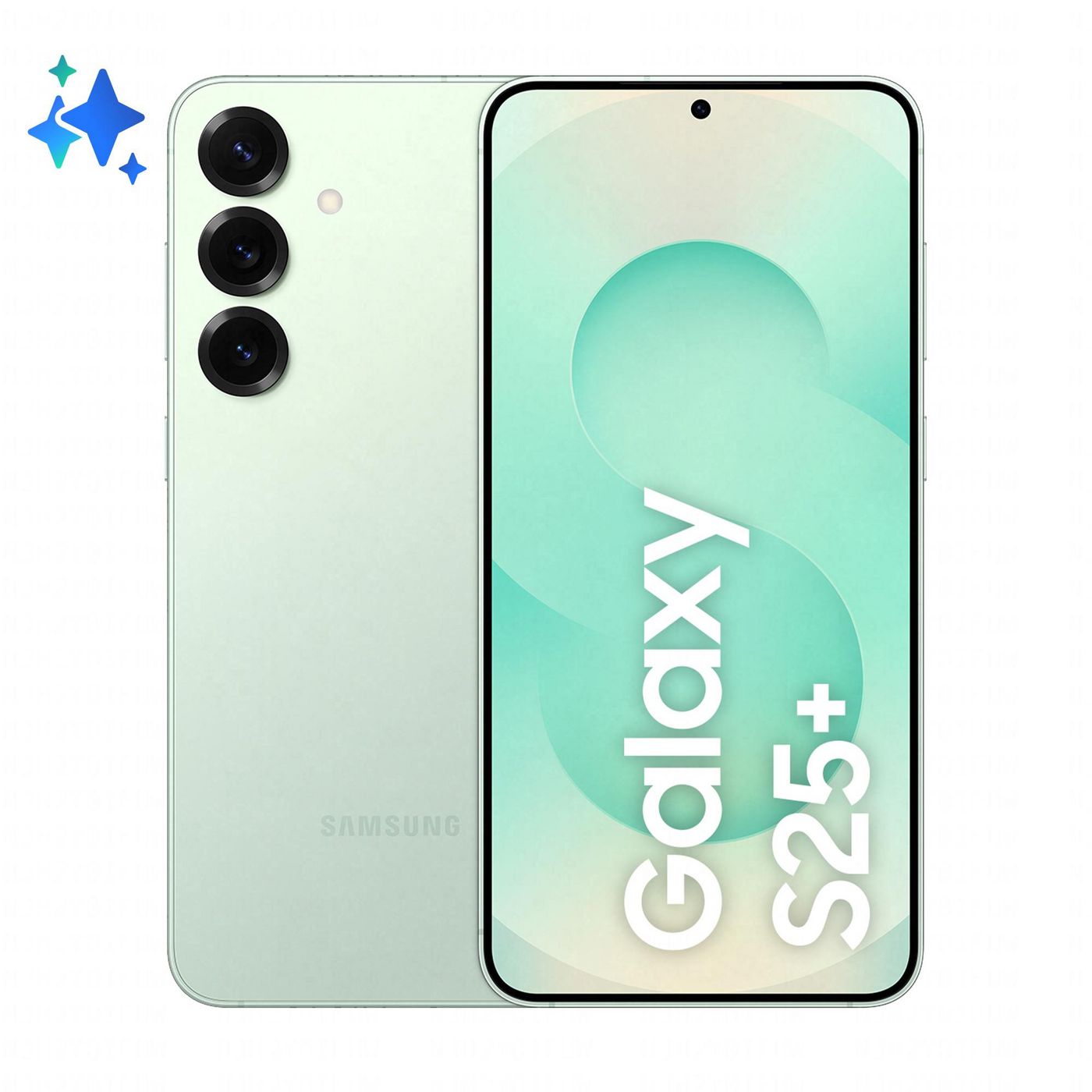 Samsung Galaxy S25+ – mintfarbe, 6,7", 3120 × 1440, Android 15, 256 GB, 12 GB, Dual SIM, 5G, IP68