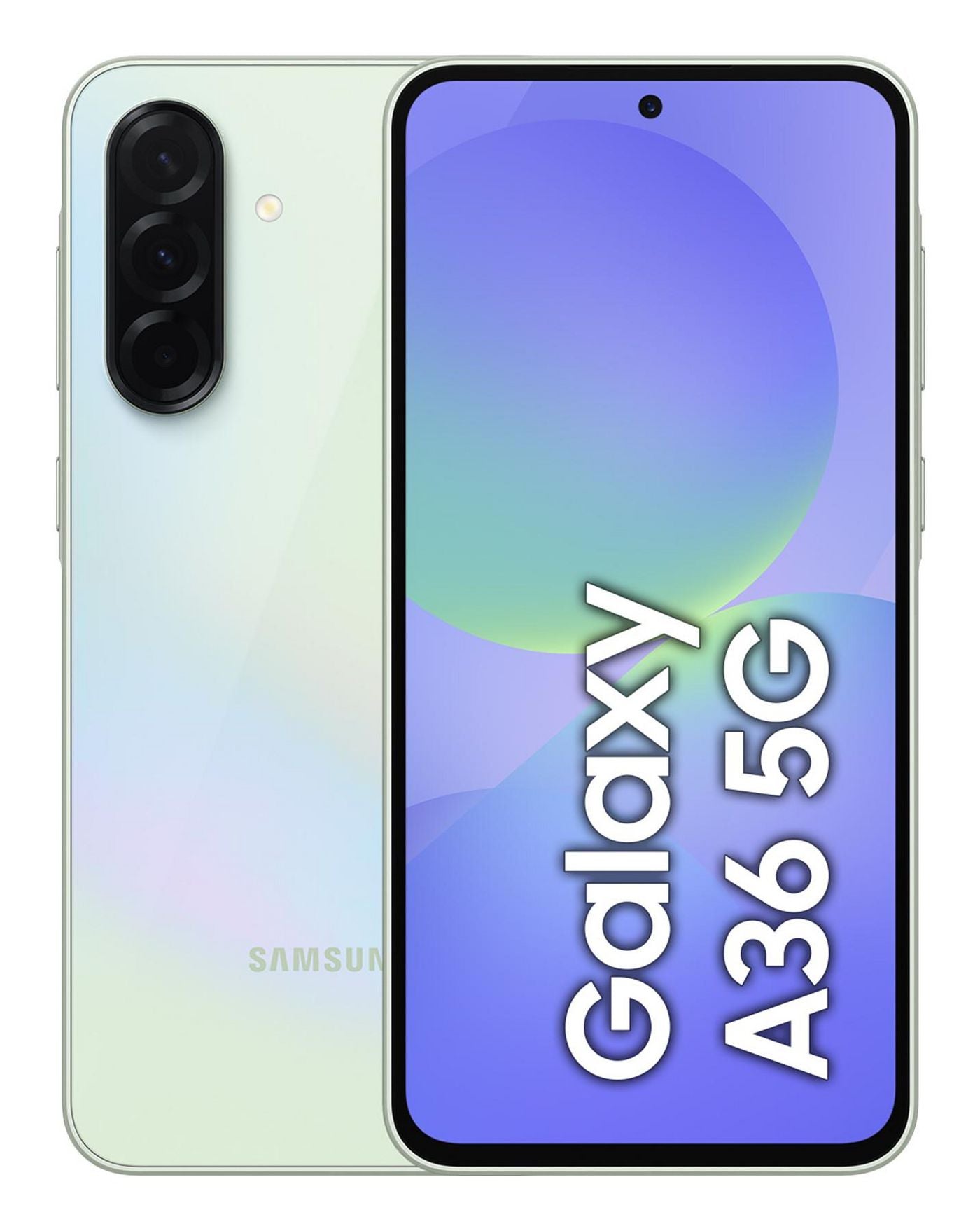 Samsung Galaxy A36 5G – Limette, 6,7", 1080 × 2340, Android 15, 256 GB, 8 GB, Dual-SIM, NFC, IP67
