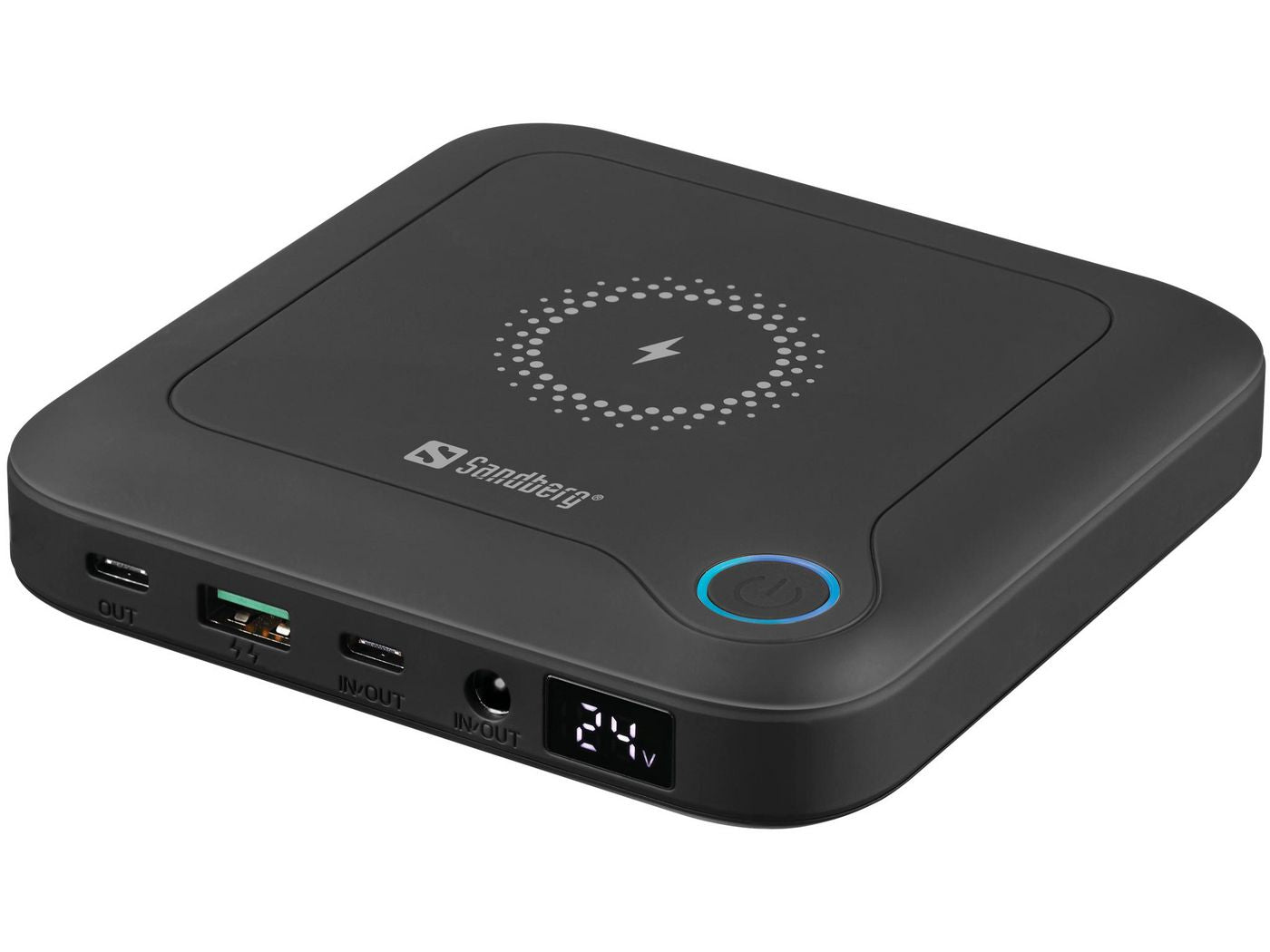 Sandberg Powerbank 24000 mAh für Smartphones, Tablets und Notebooks, Schwarz