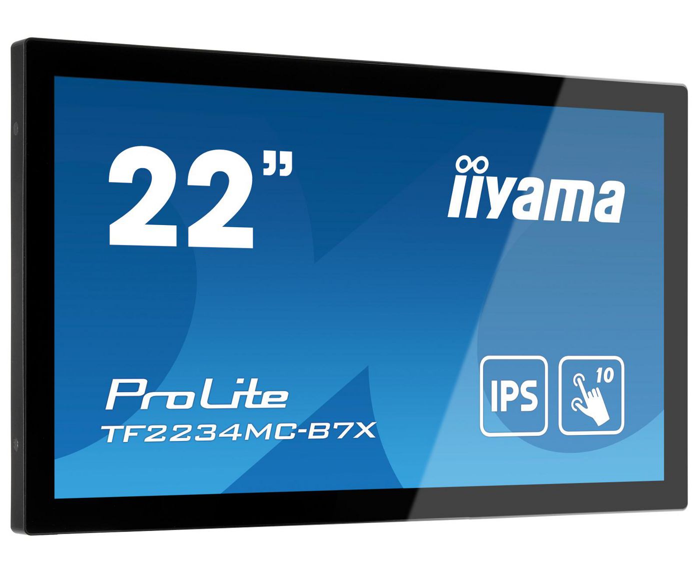 iiyama ProLite TF2234MC-B7X – Touch-Monitor 21,5" – 1920 × 1080 (Full HD), IPS, PCAP 10-Punkt, HDMI/DP/VGA