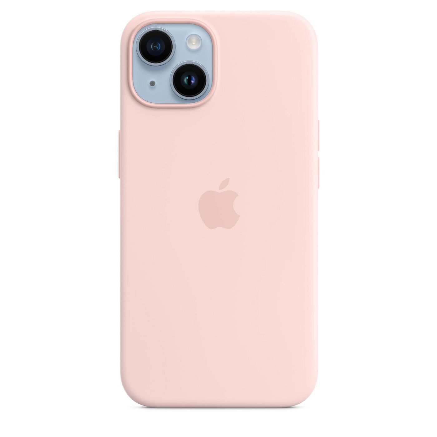 Apple Backcover – für Apple iPhone 14, MagSafe, Silikon+Mikrofaser, Kalkrosa