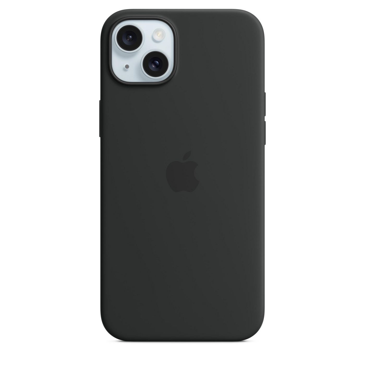 Apple Backcover – für Apple iPhone 15 Plus, MagSafe, Mikrofaser+Silikon, Schwarz