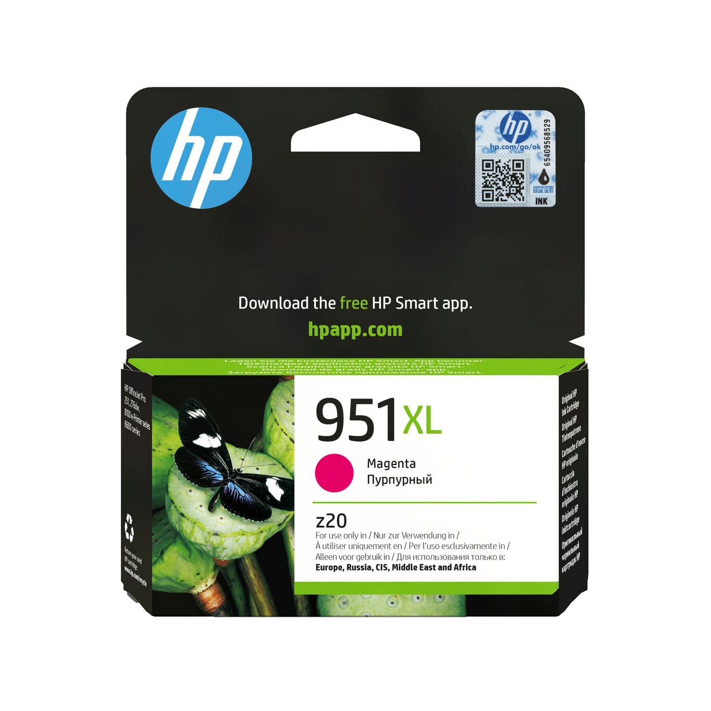HP 951XL Magenta Tintenpatrone (Original) – 1'500 Seiten – für HP OfficeJet Pro 276/8100/8600 …