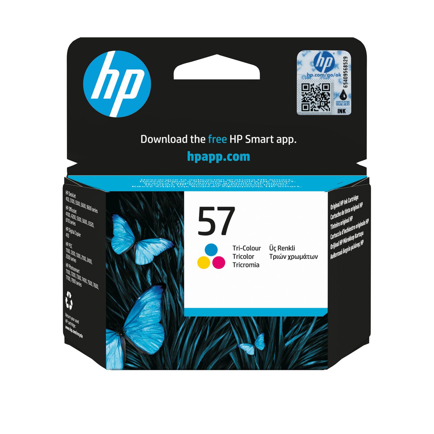 HP 57 Tri-Color Original – Farbstofftinte, XL-Ausbeute