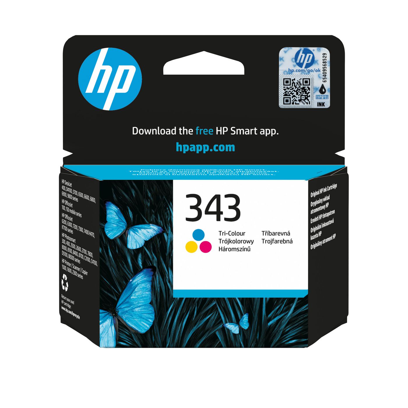 HP 343 Dreifarbig Tintenpatrone (Original) – 330 Seiten – für 343 – C8766EE