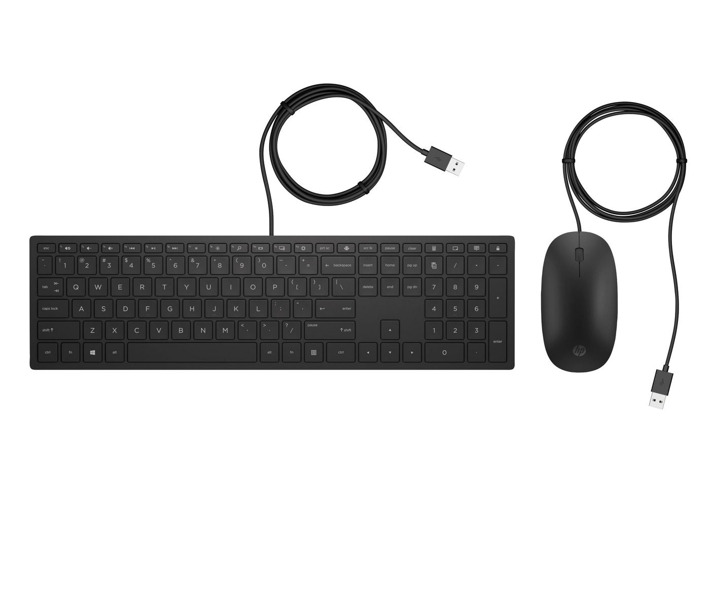 HP Pavilion 300 – Tastatur-Set mit Maus, USB, Schwarz