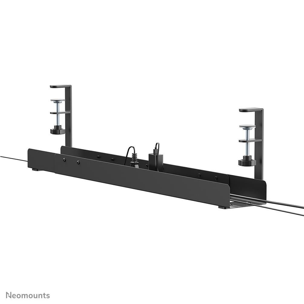 Neomounts ADS07-120BL Kabelwanne – Verstellbar 0,8–1,2 m – Klemmbefestigung, max. 5 kg – Schwarz
