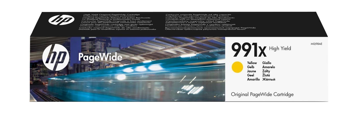 HP Tintenpatrone 991X, Gelb, 193 ml – für Tintenstrahldrucker/Multifunktionsgeräte