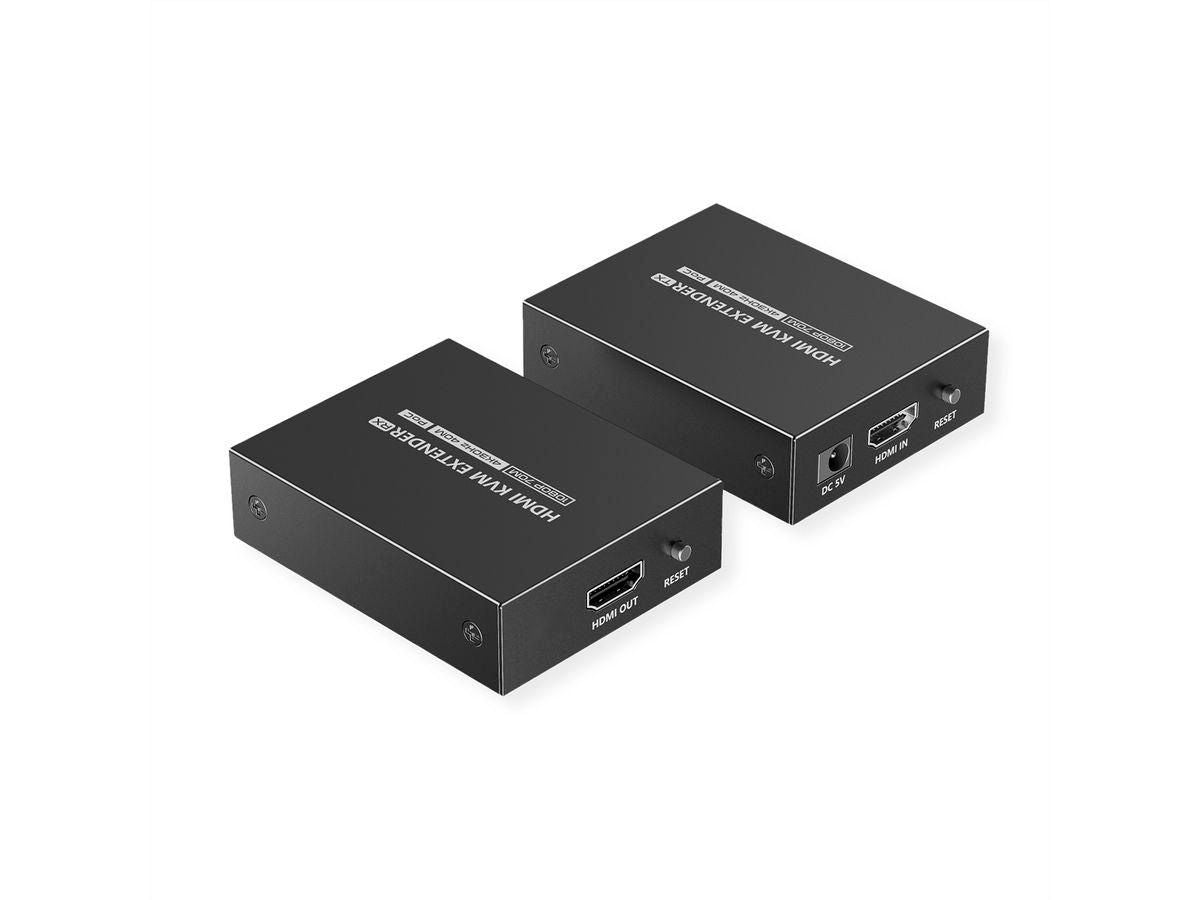 VALUE KVM-Extender-Set HDMI – 4K/30 Hz, USB, PoC, bis 40 m über Cat 6/6a/7