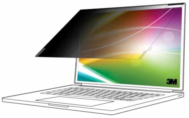 3M Displayschutz für Notebooks bis 14" – Schwarz