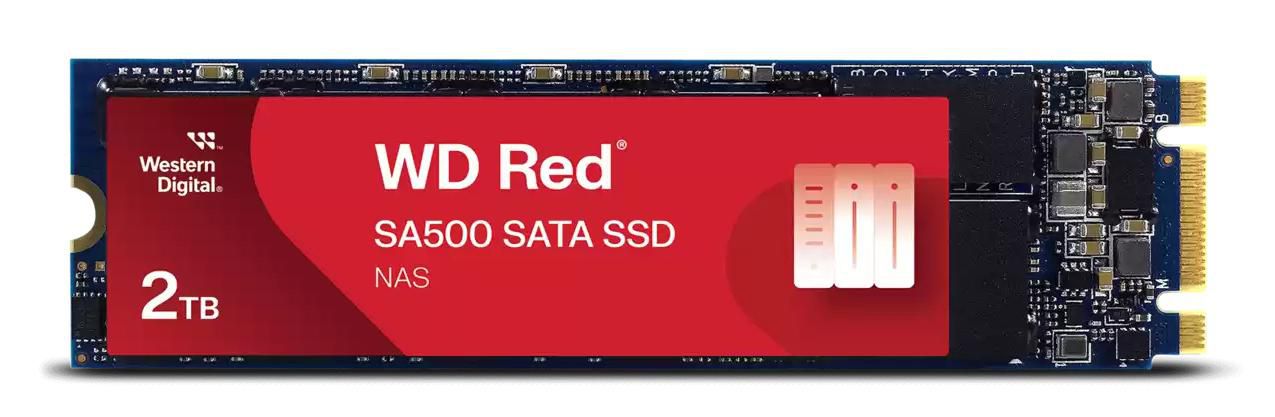 Western Digital Red SA500 (WDS200T1R0B) – 2 TB M.2 SATA SSD – M.2 2280, für PC/Laptop