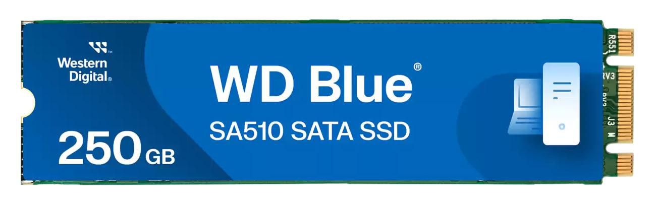 Western Digital Blue SA510 – 250 GB SSD, für M.2 2280 (SATA)